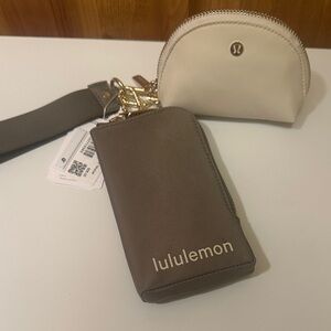 lululemon athletica Light Ivory and Bay Leaf Key & Card Holders